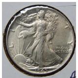1945 Walking Liberty Silver Half Dollar