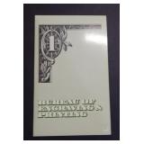 Partial Uncut Sheet of 1981 A $1 Fed Res Notes