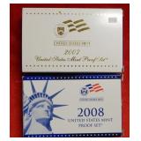 2007 & 2008 US Proof Sets