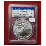 2013 (W) Silver Eagle PCGS MS70