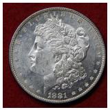 1881 Morgan Silver Dollar
