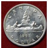 1957 Canada Silver Dollar