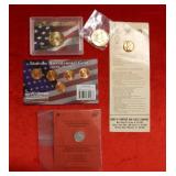 Grab Bag of Assorted Coins and Pin