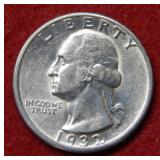 1932 D Washington Silver Quarter