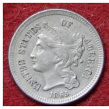 1865 Three Cent Nickel