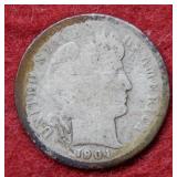1904 S Barber Silver Dime