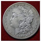 1904 S Morgan Silver Dollar Coin