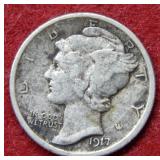 1917 D Mercury Dime