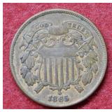 1865 Two Cent Piece