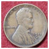 1911 S Lincoln Wheat Cent