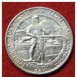 1925 Fort Vancouver Silver Half Commemorative