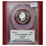 1999 S Georgia Silver Quarter PCGS PR69 DCAM