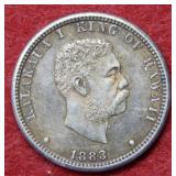 1883 Hawaii Silver Quarter