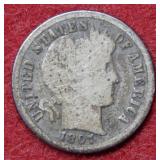 1897 O Barber Silver Dime