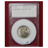 1912 Barber Silver Quarter ***