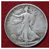 1919 D Walking Liberty Silver Half
