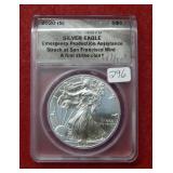 2020 (S) Silver Eagle ANACS MS70