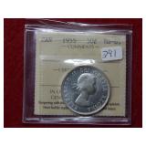 1955 Canada Silver 50 Cent Coin ***