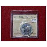 1958 Canada Silver 50 Cent Coin ***