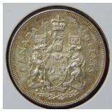 1963 Canada Silver 50 Cent Coin