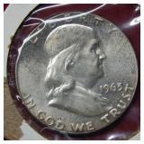 1963 Franklin Silver Half Dollar