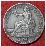 1876 Silver Trade Dollar