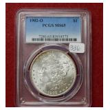 1902 O Morgan Silver Dollar PCGS MS65