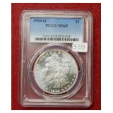 1904 O Morgan Silver Dollar PCGS MS65