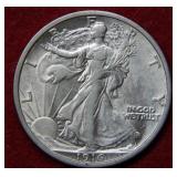 1916 D Walking Liberty Silver Half Dollar