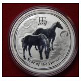 2014 Australia Year of the Horse Silver Coin
