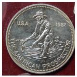 1987 Engelhard .999 1oz Silver Round