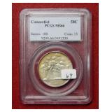 1935 Connecticut Comm Half PCGS MS66