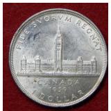 1939 Canada Silver Dollar