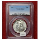 1943 Walking Liberty Half PCGS MS65