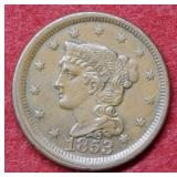 1853 Large Cent - Brown