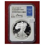 2021 W Silver Eagle Type I NGC PF70 Ultra Cameo