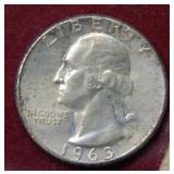 1963 Washington Silver Quarter