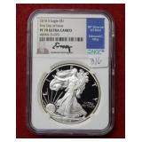 2018 S Silver Eagle First Day Issue NGC PF70 UC