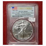 2021 (P) Silver Eagle Type I PCGS MS69