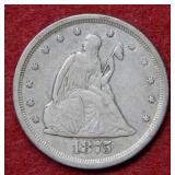 1875 S Seated Liberty Twenty Cent Piece