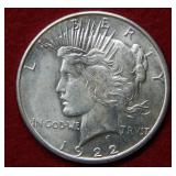1922 S Peace Silver Dollar