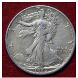 1935 D Walking Liberty Silver Half Dollar