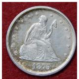 1875 S Seated Liberty Twenty Cent Piece