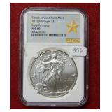 2018(W) Silver Eagle Early Releases NGC MS69