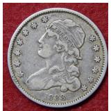1833 Bust Silver Quarter
