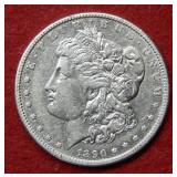 1890 CC Morgan Silver Dollar Coin