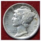 1916 S Mercury Silver Dime