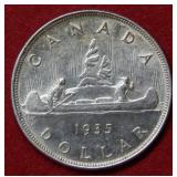 1935 Canada Silver Dollar