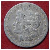 1878 Morgan Silver Dollar - Counter Stamp