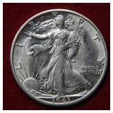 1943 S Walking Liberty Silver Half